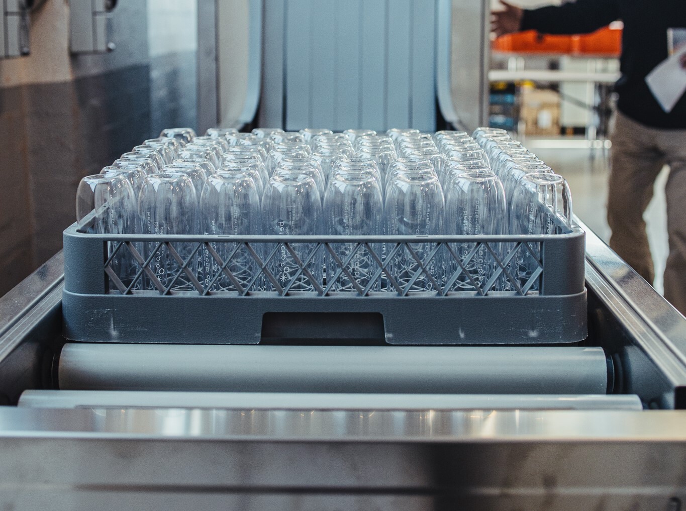 First look at newly installed industrial tunnel washer system