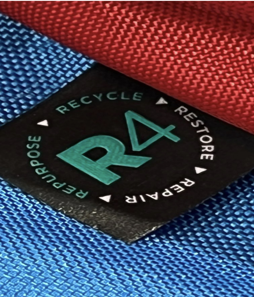R4 logo that represents our mantra of repurpose recycle repair restore