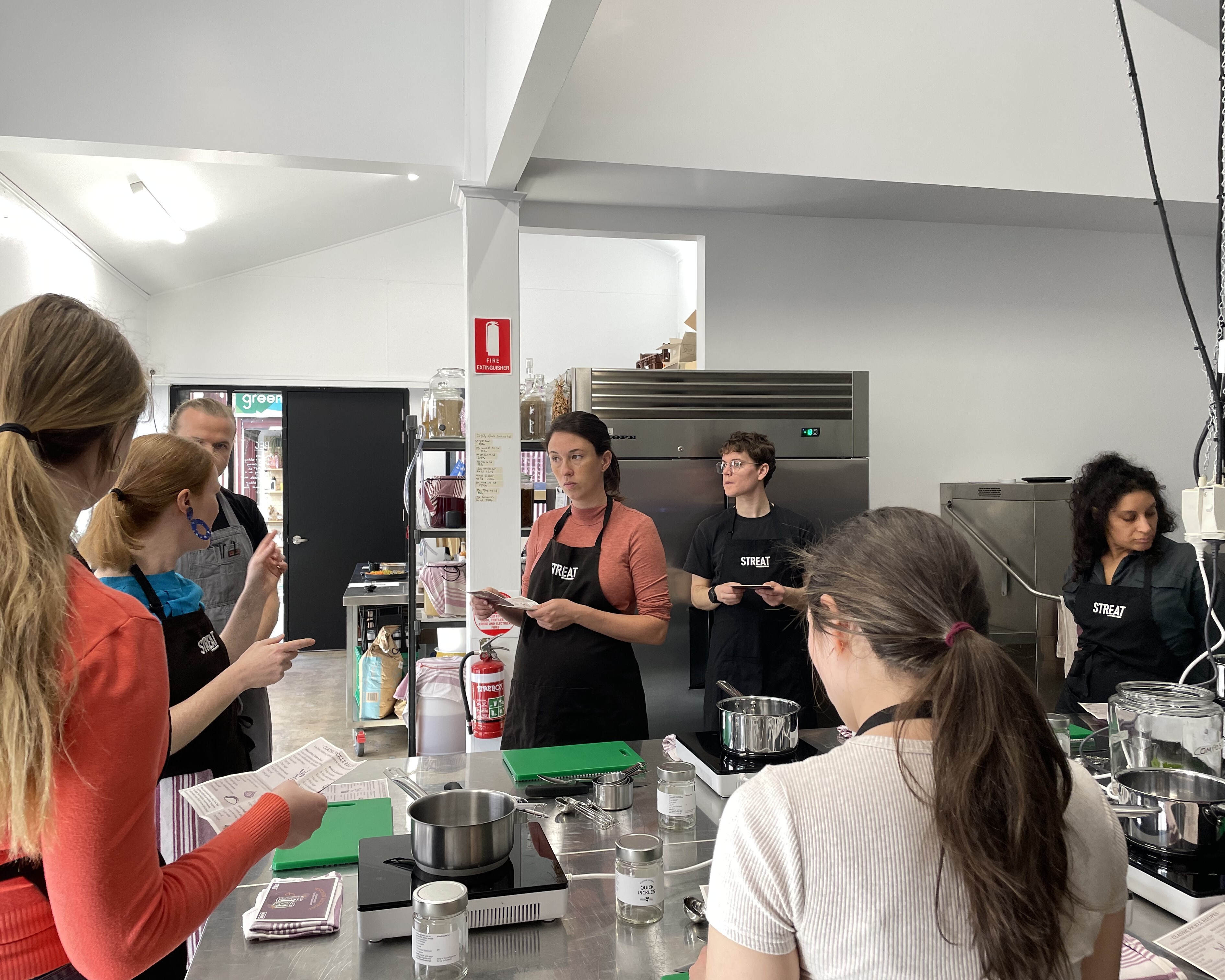 Pickling workshop in the Moving Feast Kitchen as part of the Crowd Sauce project.
