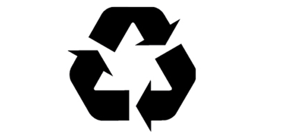 Recycling symbol (or Mobius Loop)