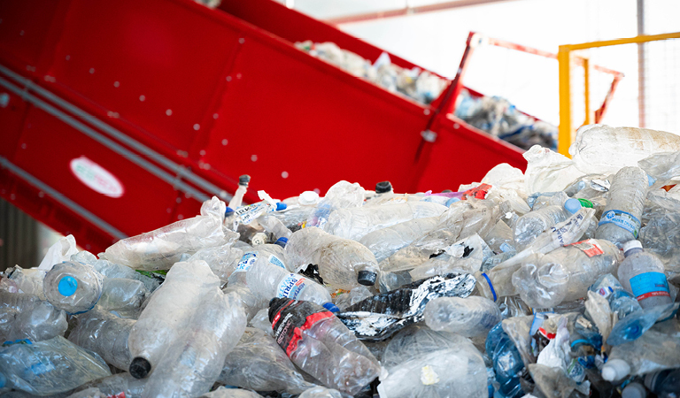 The Circular Plastics Australia PET facility at Altona can process 1 billion bottles per year.