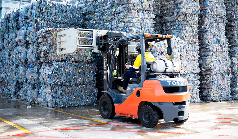 The Circular Plastics Australia PET facility at Altona can process 1 billion bottles per year.